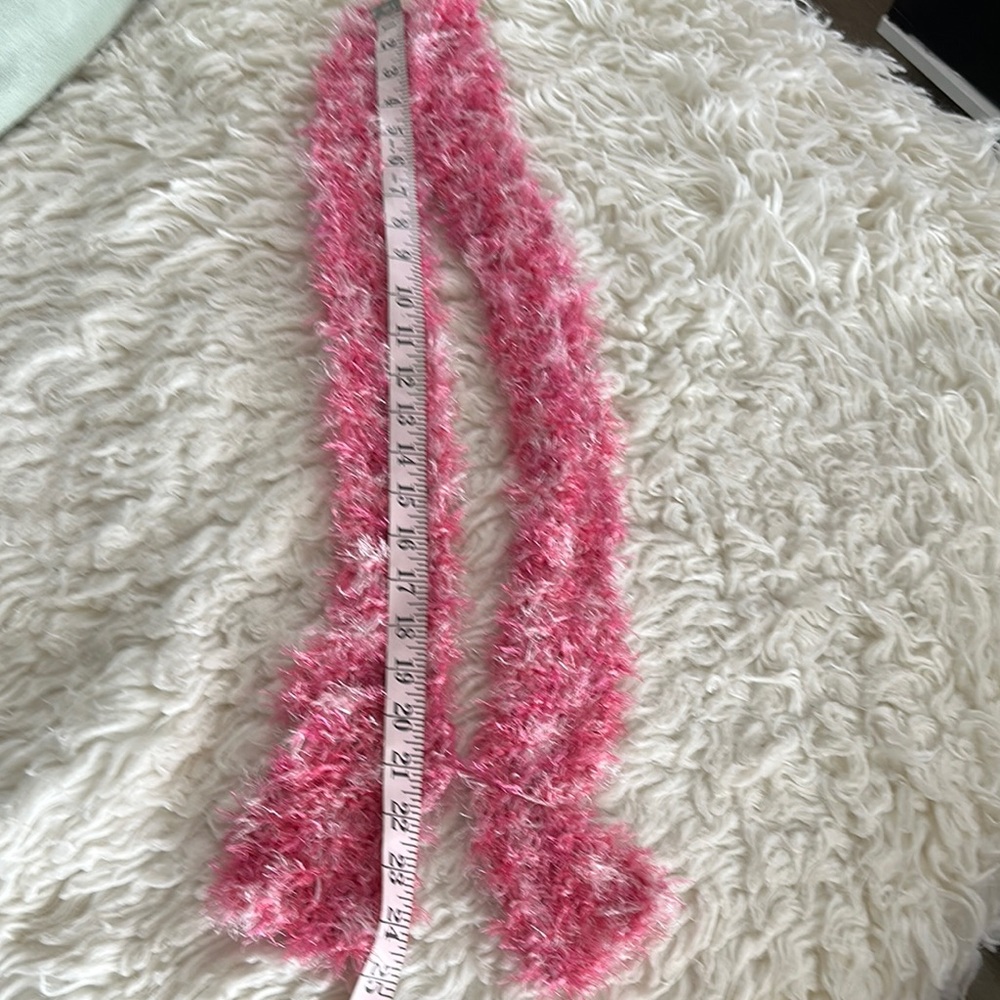 Pink Fuzzy Scarf or Belt
